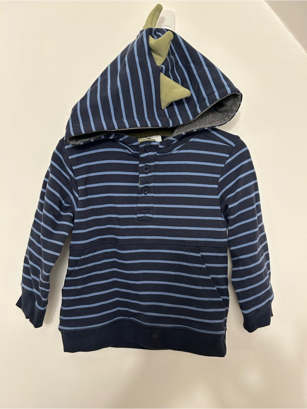 Tommy Bahama Blue Striped Sweatshirt with Dino Spikes